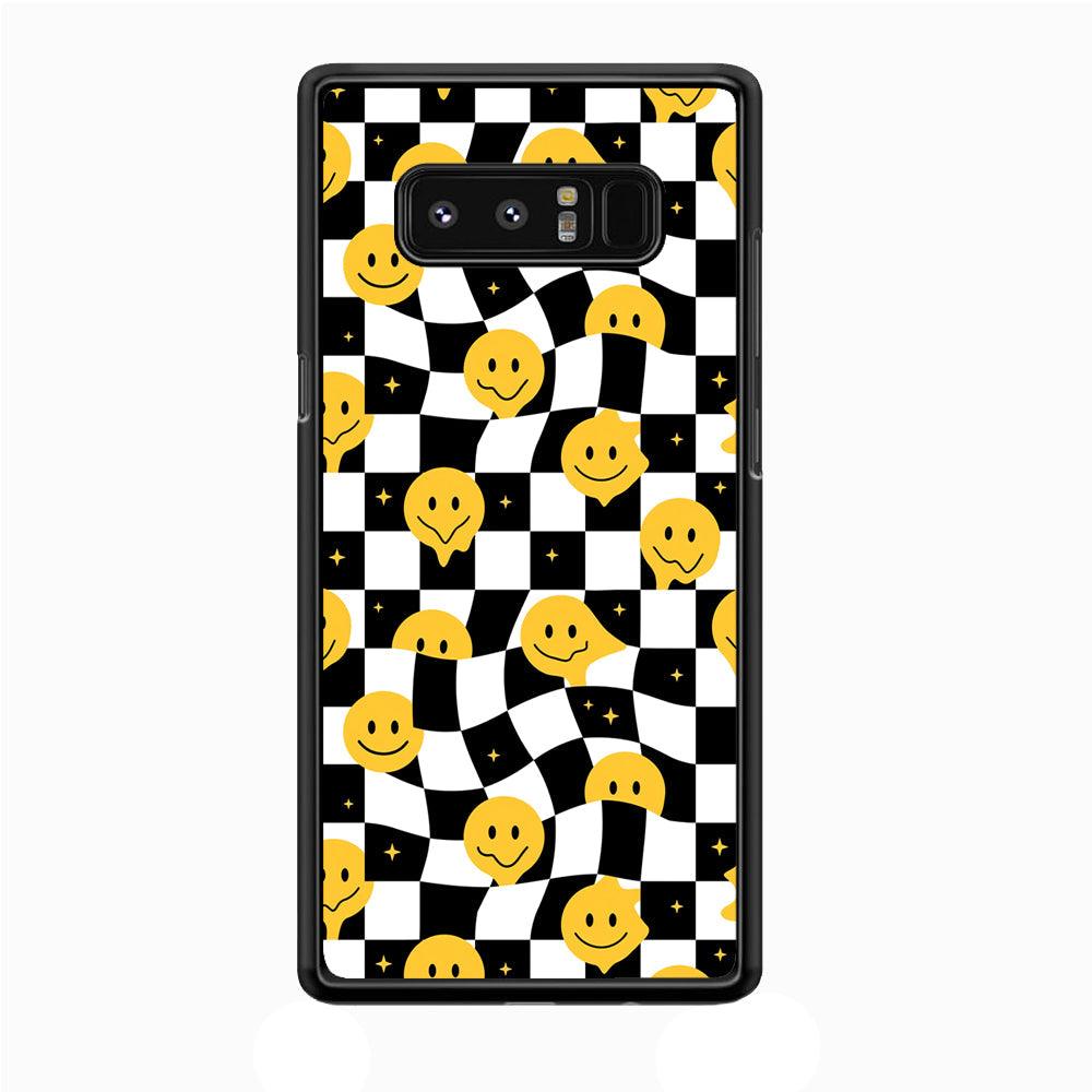 Checkmate with Smiley Pawn Samsung Galaxy Note 8 Case-Rubber Black (2D Case)-Oxvistore