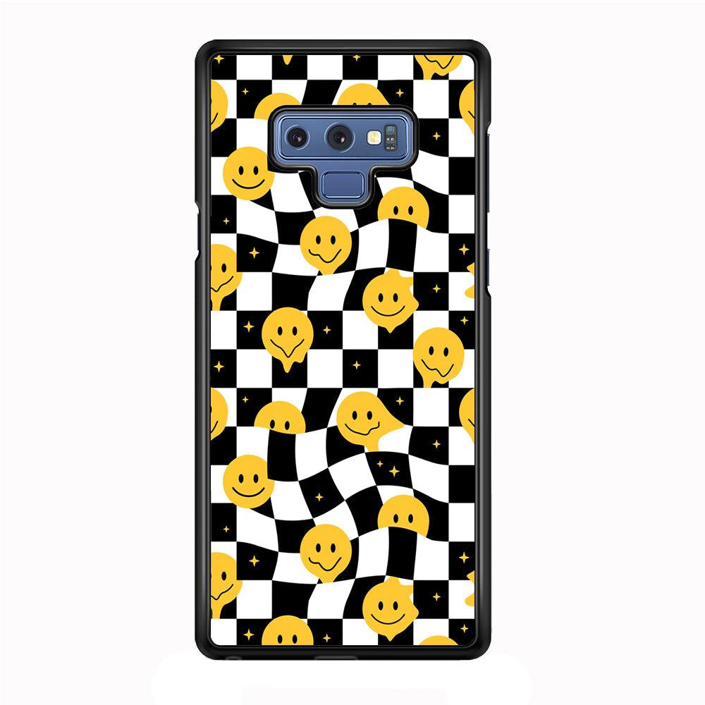 Checkmate with Smiley Pawn Samsung Galaxy Note 9 Case-Rubber Black (2D Case)-Oxvistore