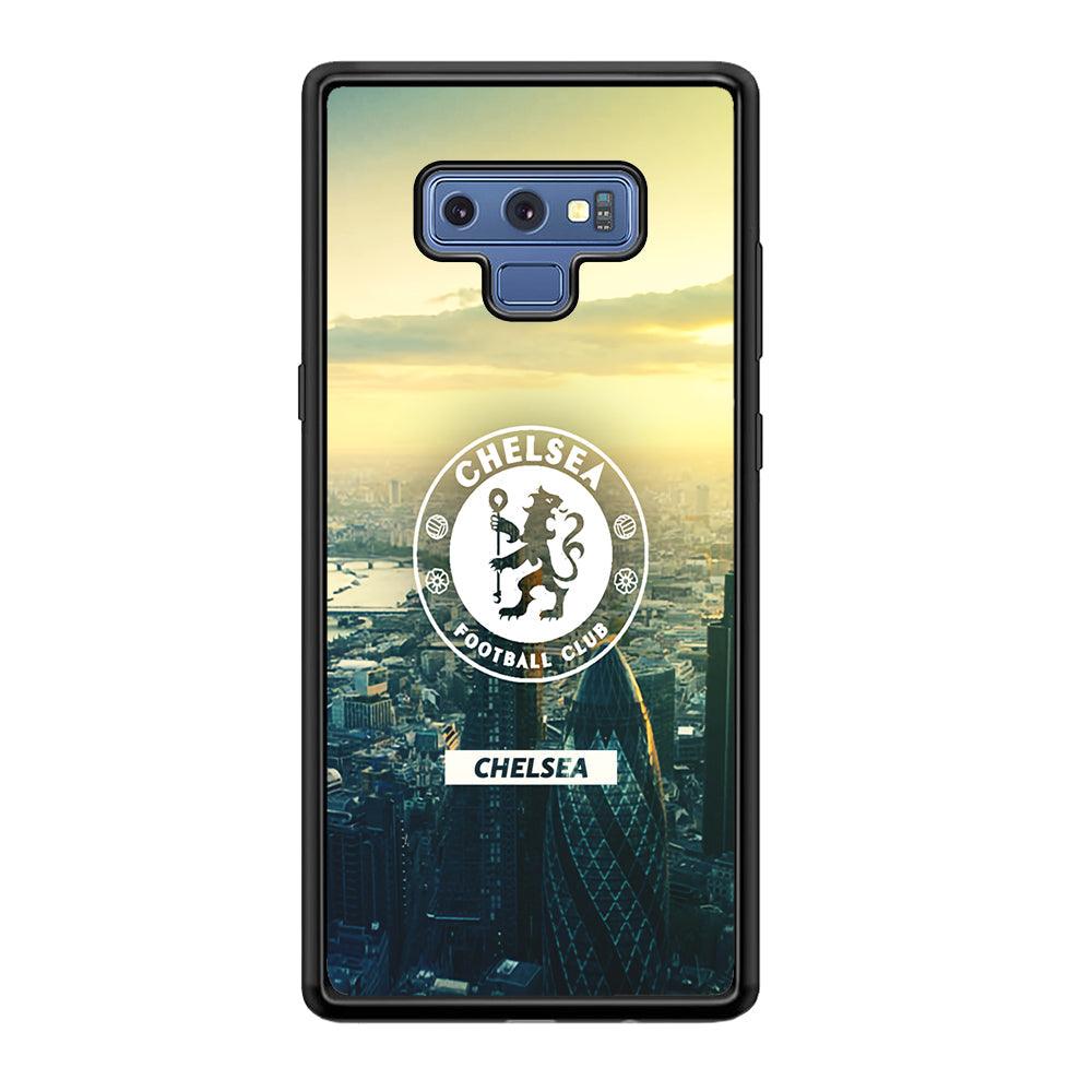 Chelsea Landscape of London Samsung Galaxy Note 9 Case-Rubber Black (2D Case)-Oxvistore
