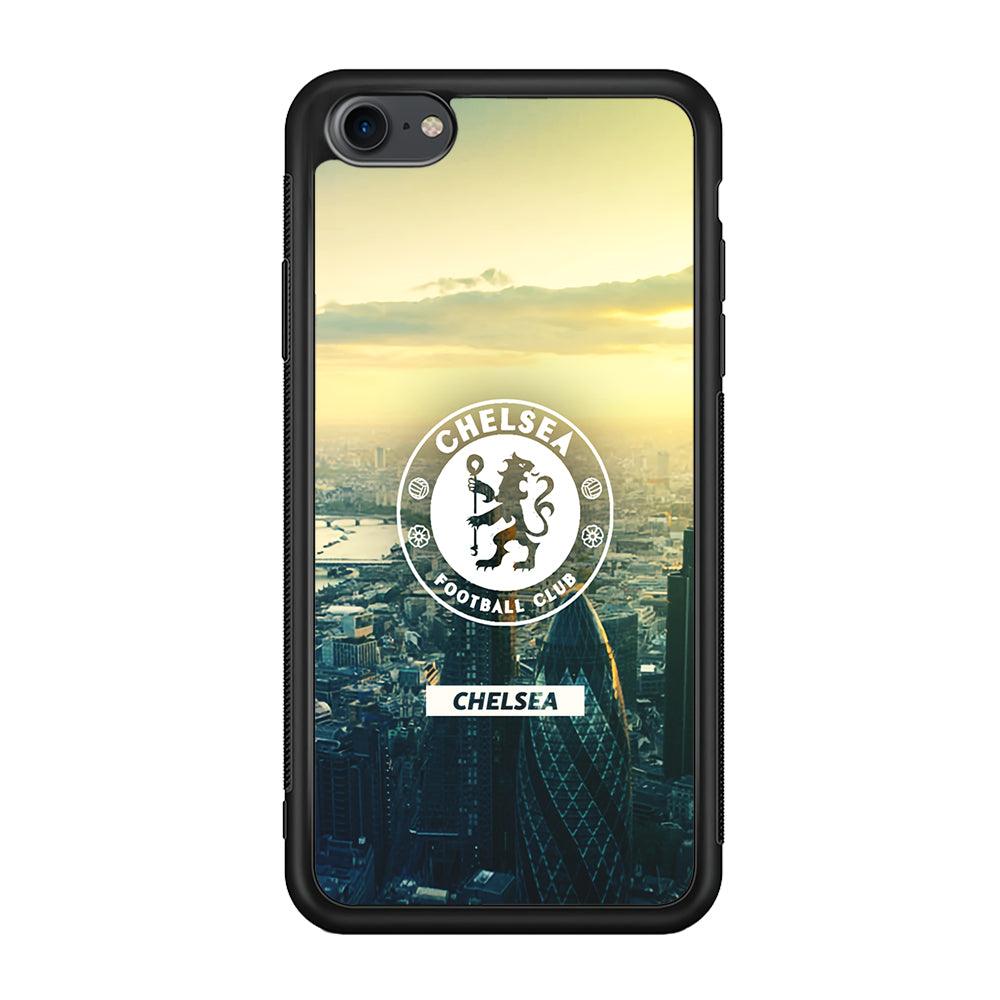 Chelsea Landscape of London iPhone 7 Case-Rubber Black (2D Case)-Oxvistore