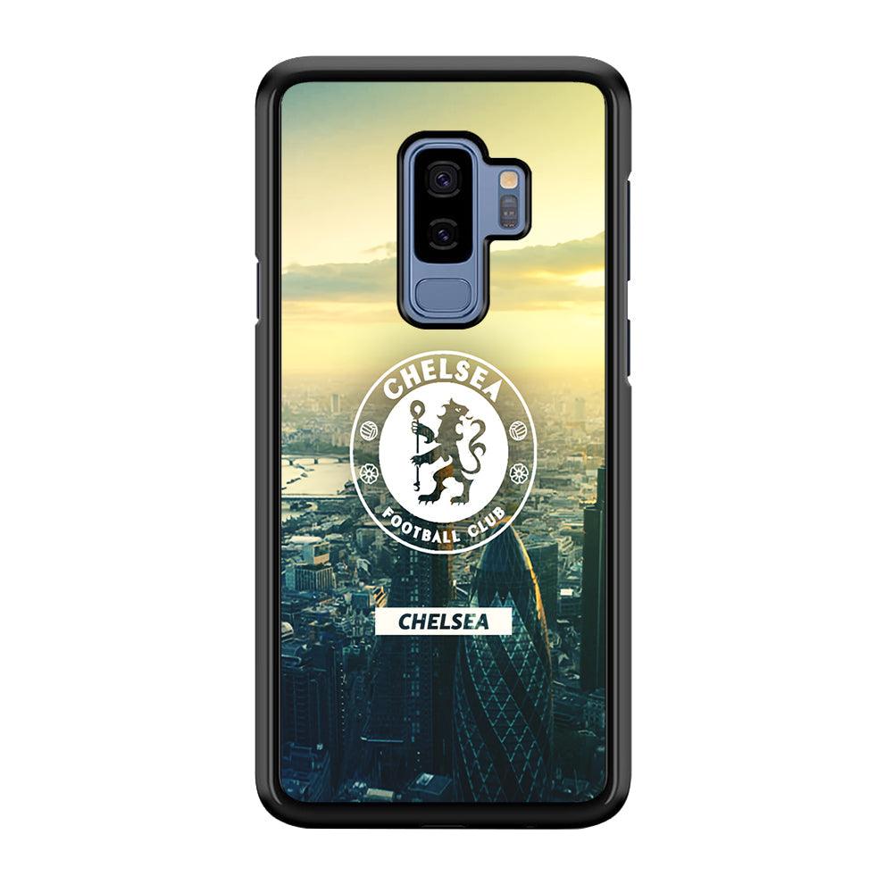 Chelsea Landscape of London Samsung Galaxy S9 Plus Case-Rubber Black (2D Case)-Oxvistore