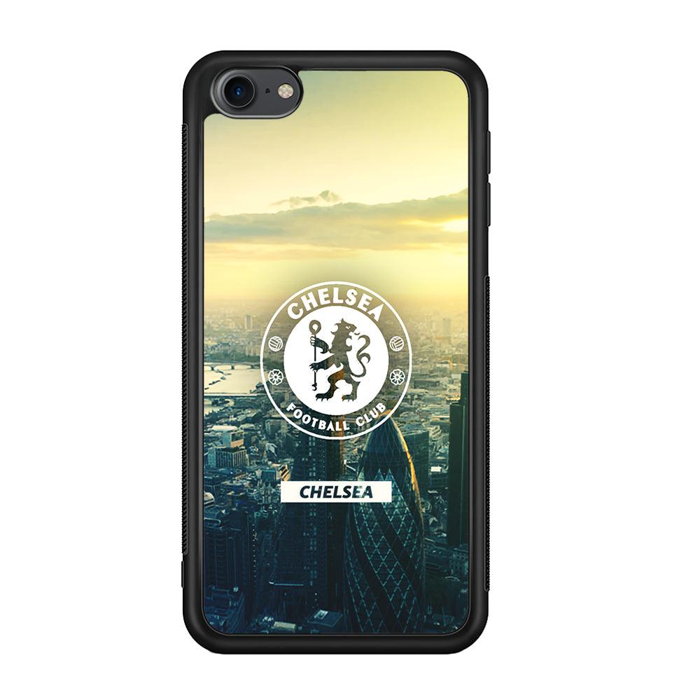 Chelsea Landscape of London iPod Touch 6 Case-Rubber Black (2D Case)-Oxvistore