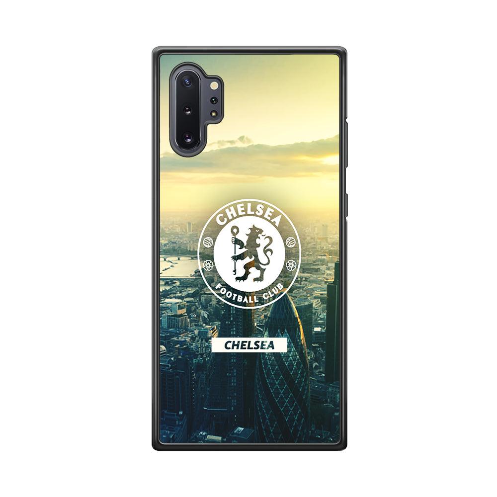 Chelsea Landscape of London Samsung Galaxy Note 10 Plus Case-Rubber Black (2D Case)-Oxvistore