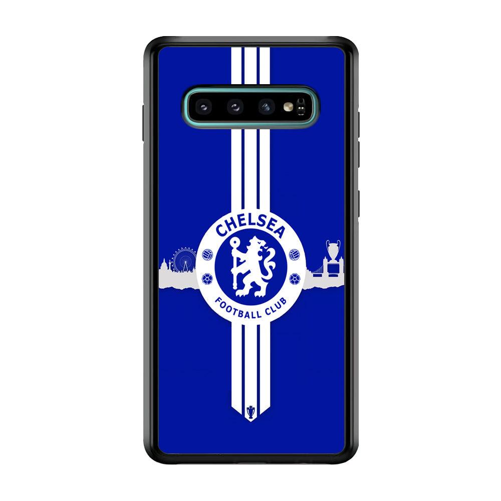 Chelsea Pride for The Town Samsung Galaxy S10 Plus Case-Rubber Black (2D Case)-Oxvistore