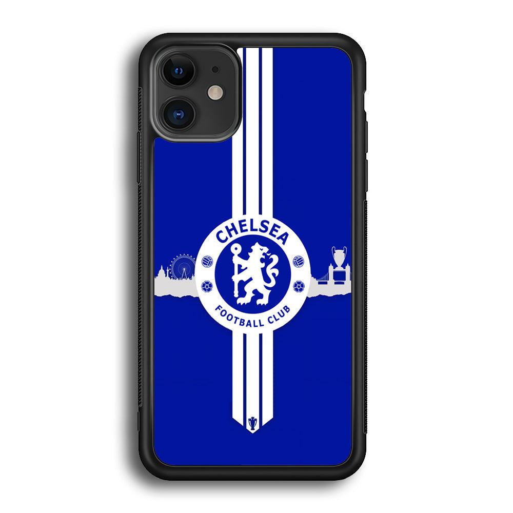 Chelsea Pride for The Town iPhone 12 Case-Rubber Black (2D Case)-Oxvistore