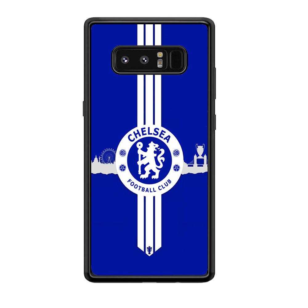 Chelsea Pride for The Town Samsung Galaxy Note 8 Case-Rubber Black (2D Case)-Oxvistore