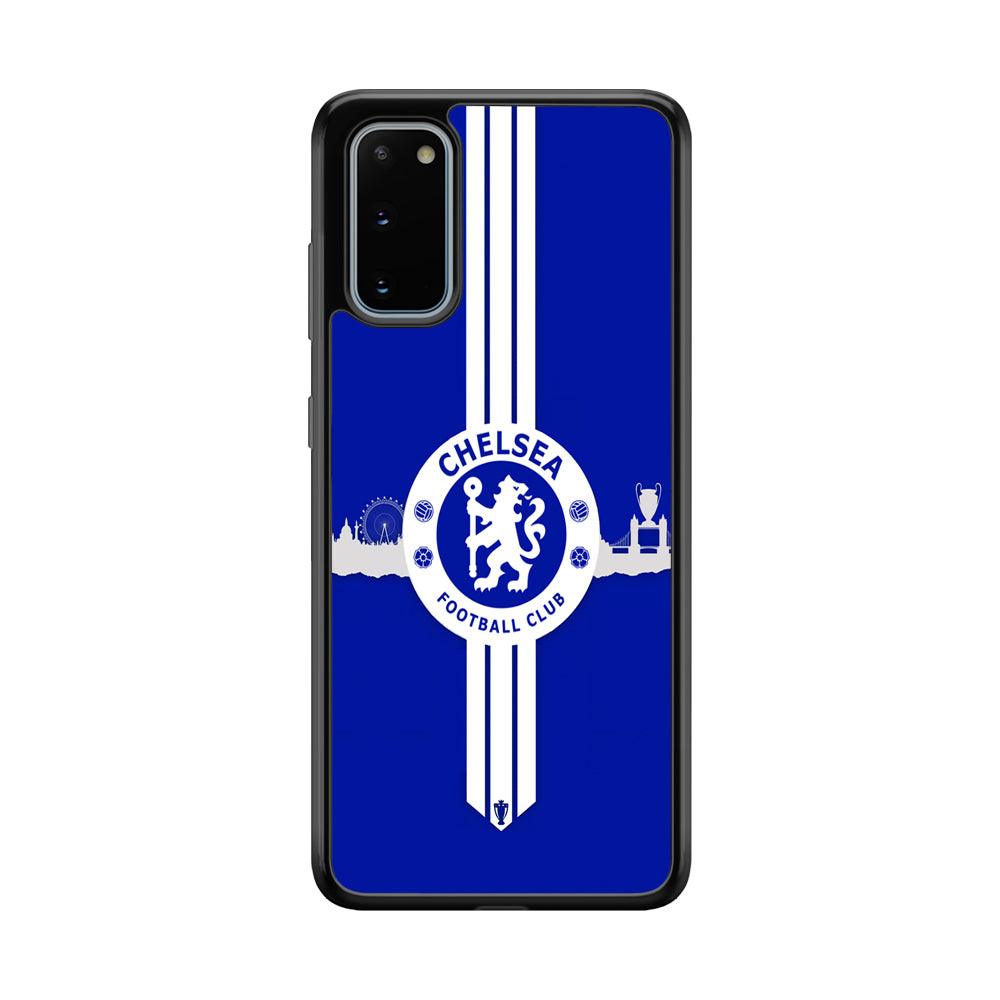 Chelsea Pride for The Town Samsung Galaxy S20 Case-Rubber Black (2D Case)-Oxvistore