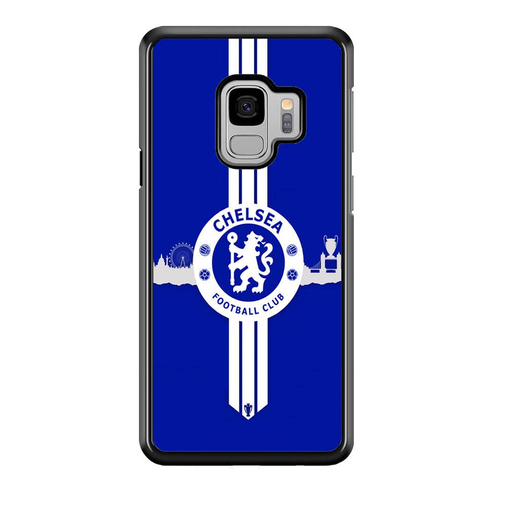 Chelsea Pride for The Town Samsung Galaxy S9 Case-Rubber Black (2D Case)-Oxvistore