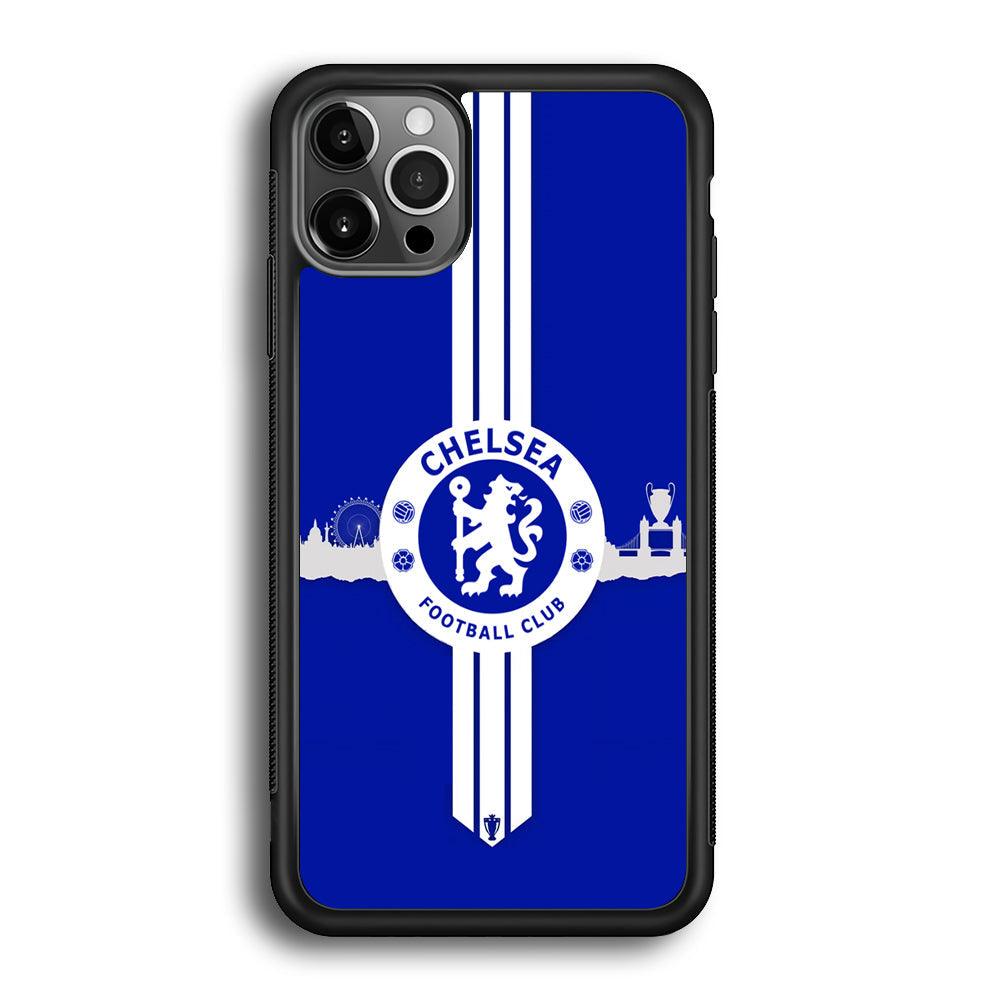 Chelsea Pride for The Town iPhone 12 Pro Case-Rubber Black (2D Case)-Oxvistore