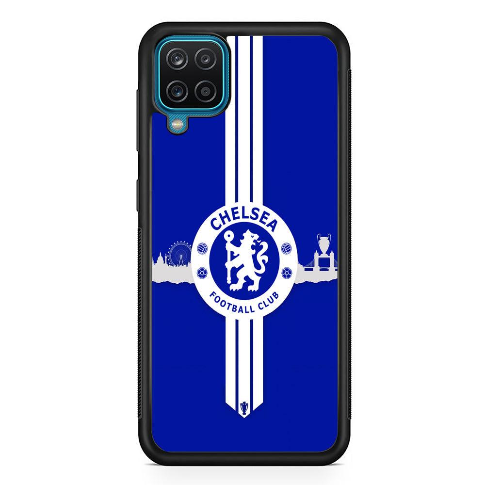 Chelsea Pride for The Town Samsung Galaxy A12 Case-Rubber Black (2D Case)-Oxvistore