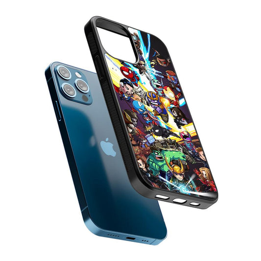 Chibi Avengers Kawaii 2D Rubber Phone Case-Oxvistore