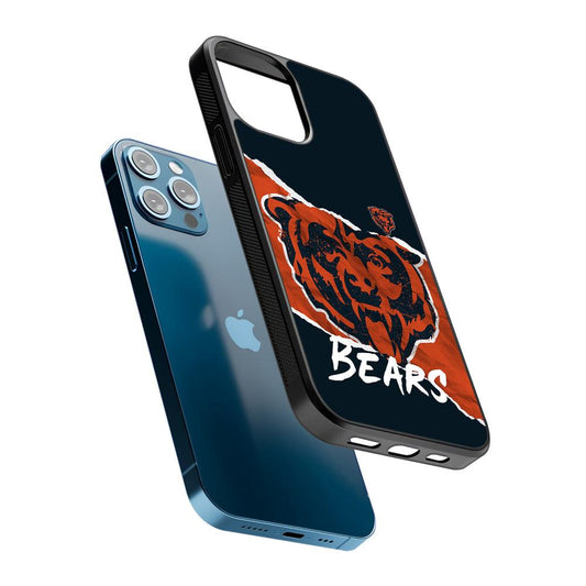 Chicago Bears Logo 2D Rubber Phone Case-Oxvistore