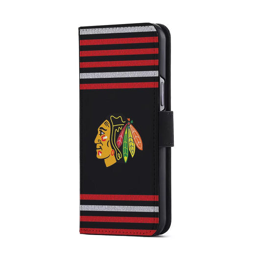 Chicago Blackhawks Logo Flip Wallet Phone Case-Oxvistore