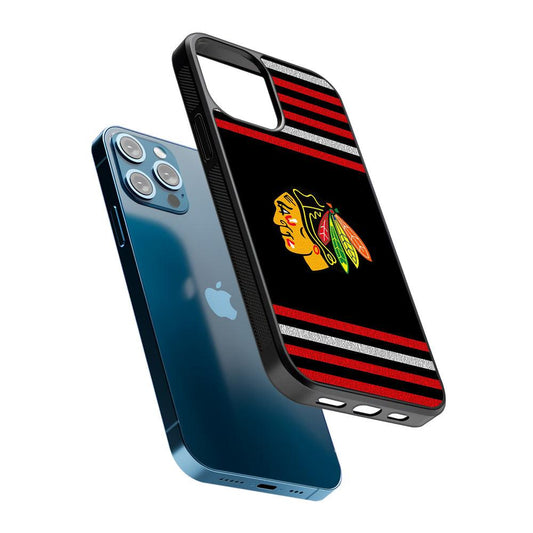 Chicago Blackhawks Logo 2D Rubber Phone Case-Oxvistore
