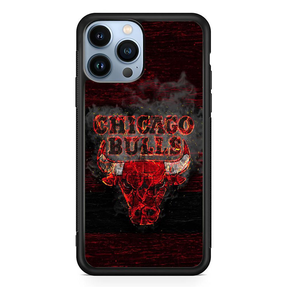 Chicago Bulls Burn 2D Rubber Phone Case-Black-Oxvistore