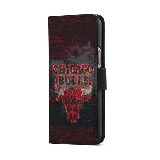 Chicago Bulls Burn Flip Wallet Phone Case-Oxvistore