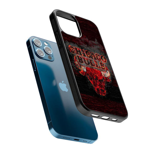 Chicago Bulls Burn 2D Rubber Phone Case-Oxvistore