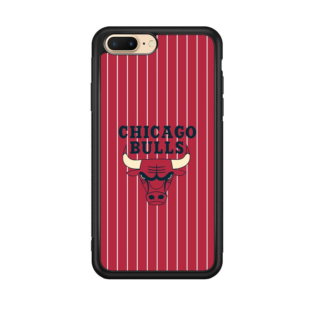 Chicago Bulls Extension of Passion iPhone 8 Plus Case-Rubber Black (2D Case)-Oxvistore