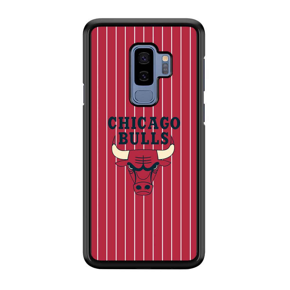 Chicago Bulls Extension of Passion Samsung Galaxy S9 Plus Case-Rubber Black (2D Case)-Oxvistore
