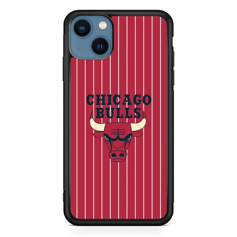 Chicago Bulls Extension of Passion iPhone 15 Case-Rubber Black (2D Case)-Oxvistore