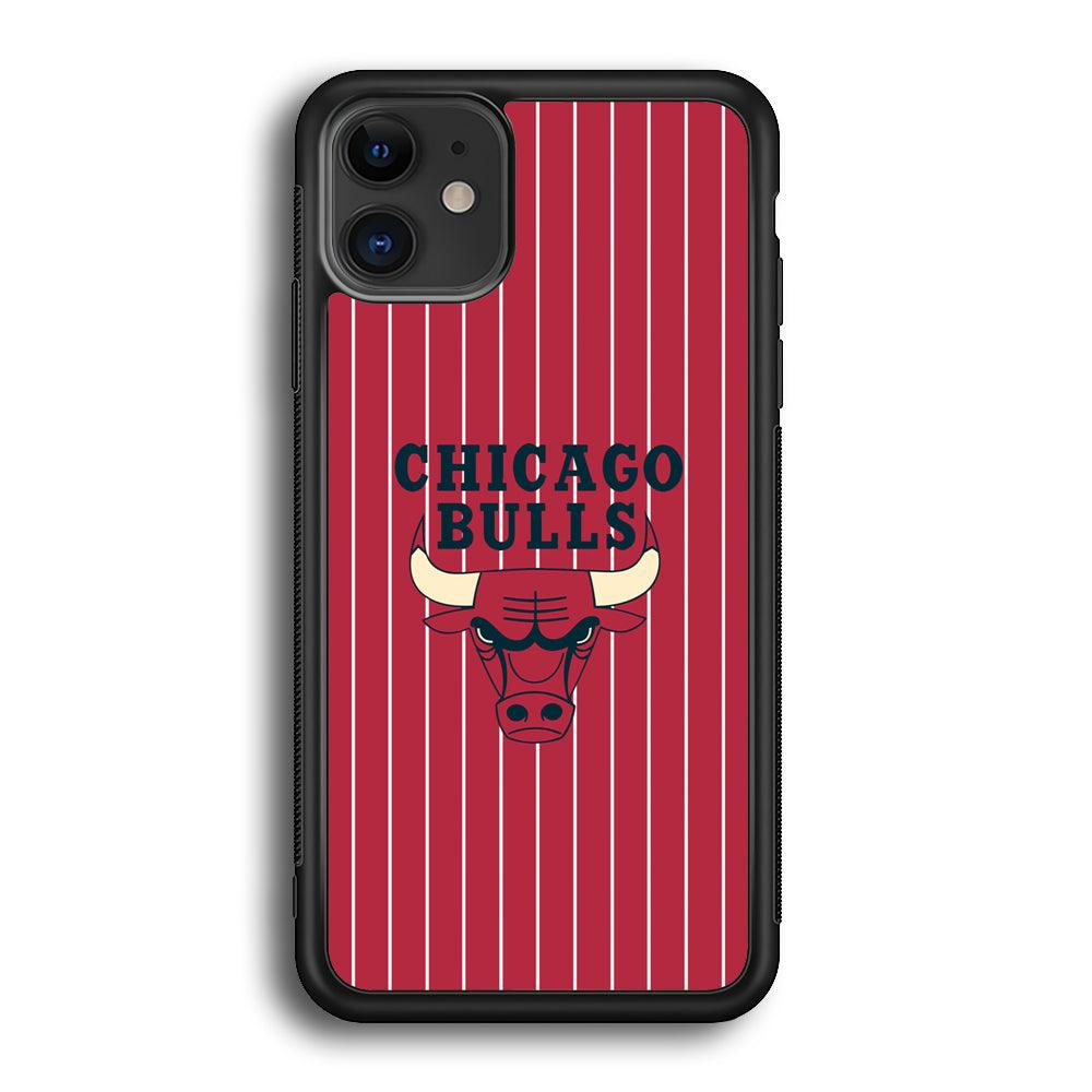 Chicago Bulls Extension of Passion iPhone 12 Case-Rubber Black (2D Case)-Oxvistore