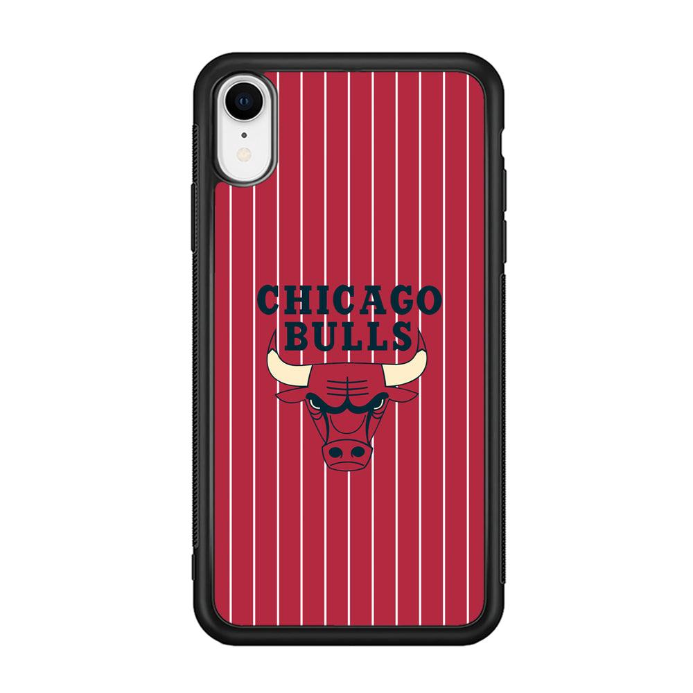 Chicago Bulls Extension of Passion iPhone XR Case-Rubber Black (2D Case)-Oxvistore