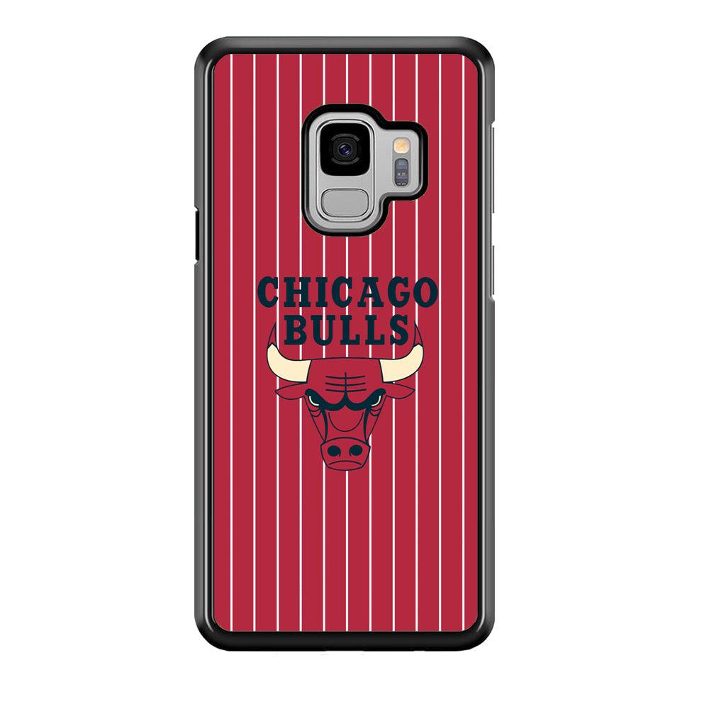 Chicago Bulls Extension of Passion Samsung Galaxy S9 Case-Rubber Black (2D Case)-Oxvistore