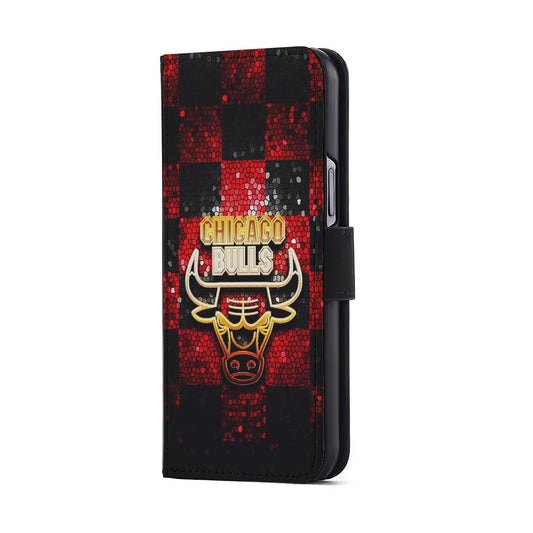 Chicago Bulls Glitter Flip Wallet Phone Case-Oxvistore