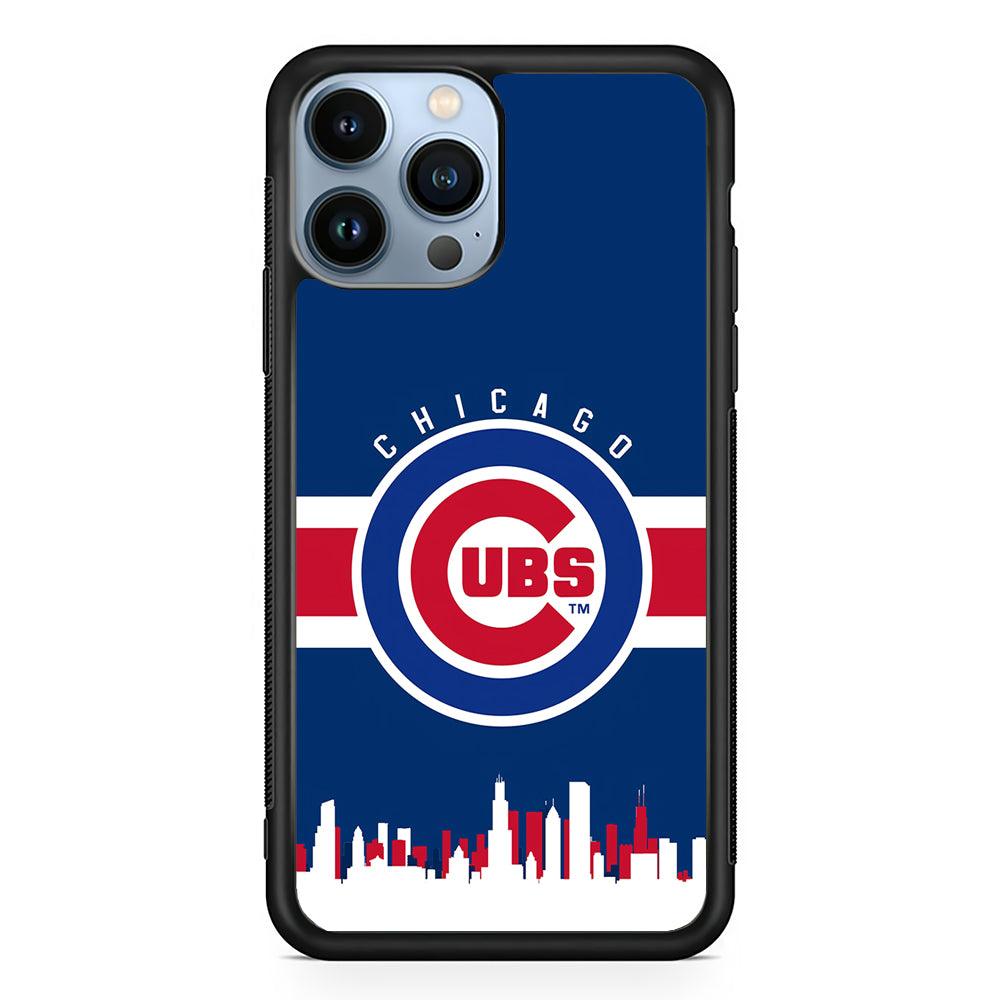 Chicago Cubs Logo 2D Rubber Phone Case-Black-Oxvistore