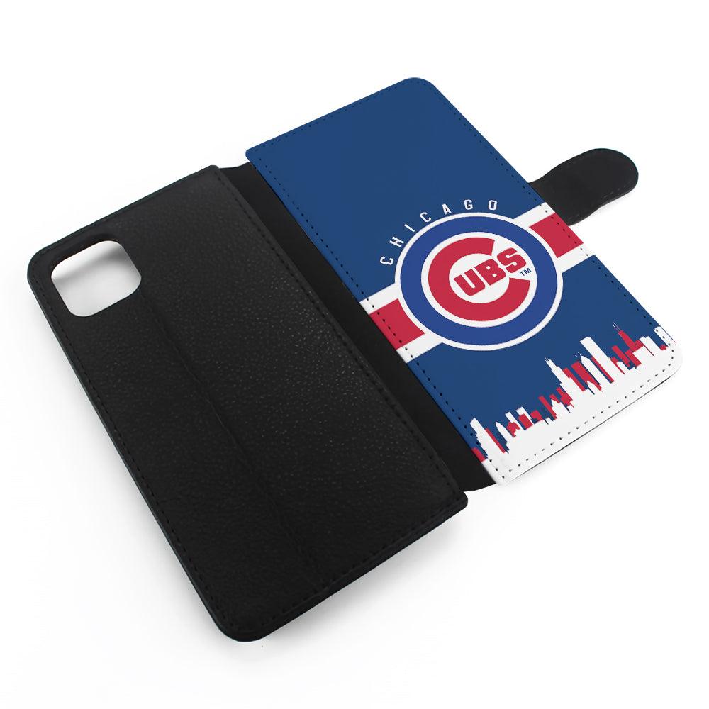 Chicago Cubs Logo Flip Wallet Phone Case-Oxvistore