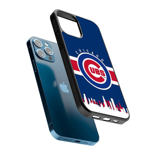 Chicago Cubs Logo 2D Rubber Phone Case-Oxvistore