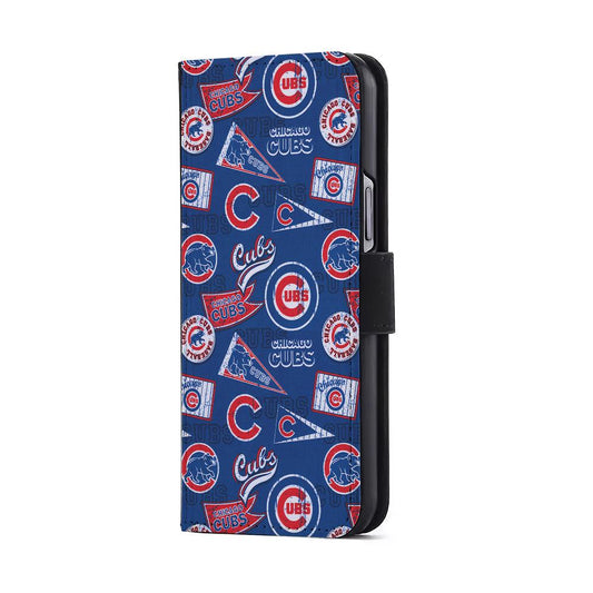 Chicago Cubs Retro Flip Wallet Phone Case-Oxvistore