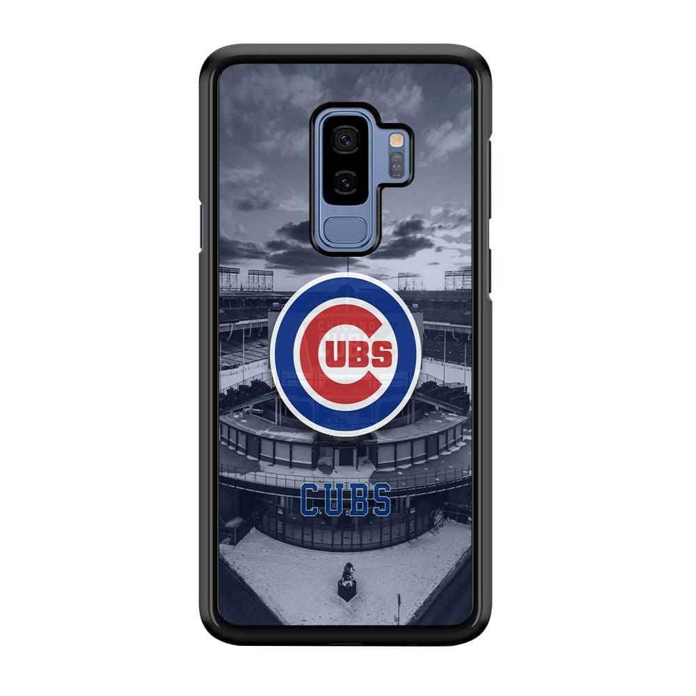 Chicago Cubs Season of Winter Samsung Galaxy S9 Plus Case-Rubber Black (2D Case)-Oxvistore