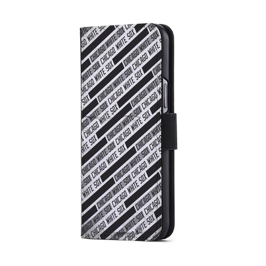 Chicago White Sox Pattern Flip Wallet Phone Case-Oxvistore