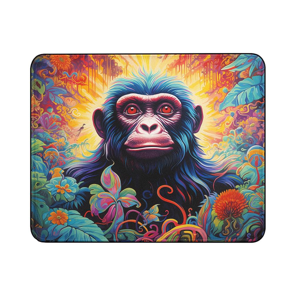 Chimpanzee Colorful Art Mouse Pads | Custom Mouse Pad with Non-Slip Rubber Base