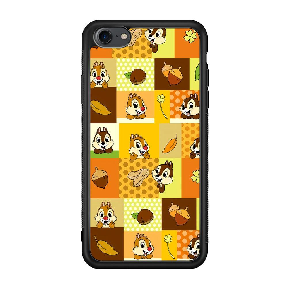 Chip N Dale Framing The Smiles iPhone 8 Case-Rubber Black (2D Case)-Oxvistore