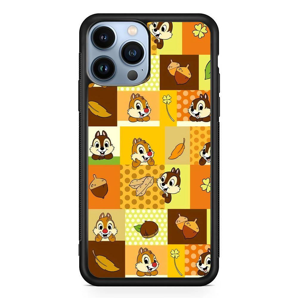 Chip N Dale Framing The Smiles iPhone 14 Pro Max Case-Rubber Black (2D Case)-Oxvistore