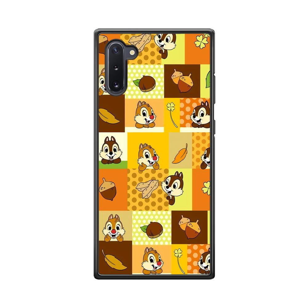 Chip N Dale Framing The Smiles Samsung Galaxy Note 10 Case-Rubber Black (2D Case)-Oxvistore