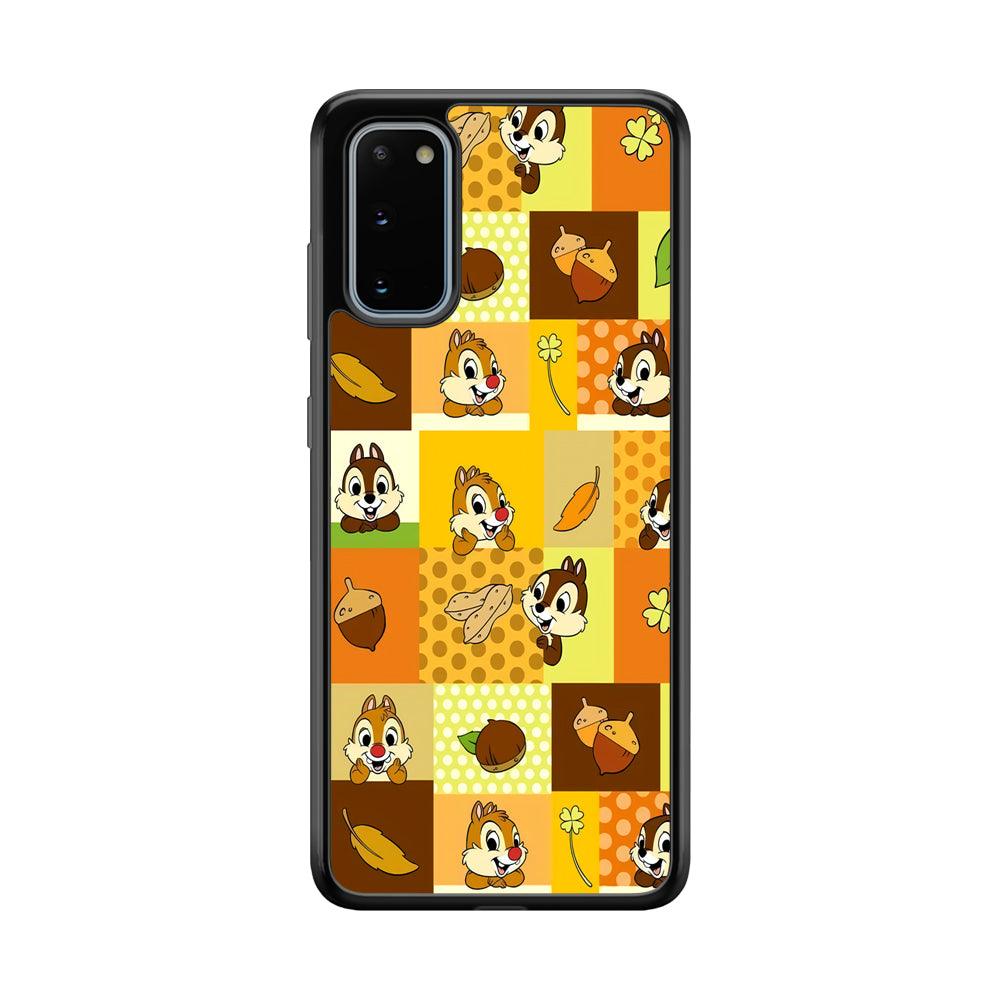 Chip N Dale Framing The Smiles Samsung Galaxy S20 Case-Rubber Black (2D Case)-Oxvistore