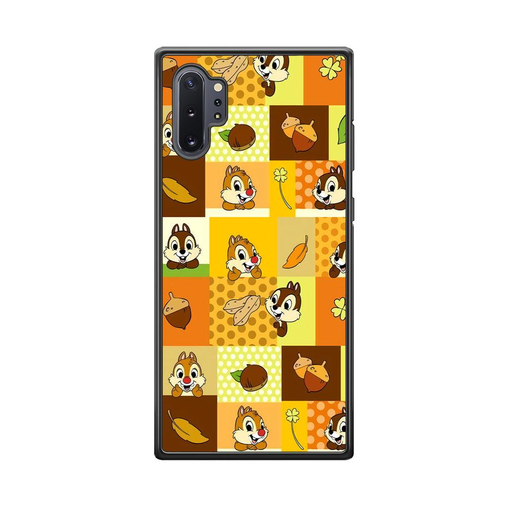 Chip N Dale Framing The Smiles Samsung Galaxy Note 10 Plus Case-Rubber Black (2D Case)-Oxvistore