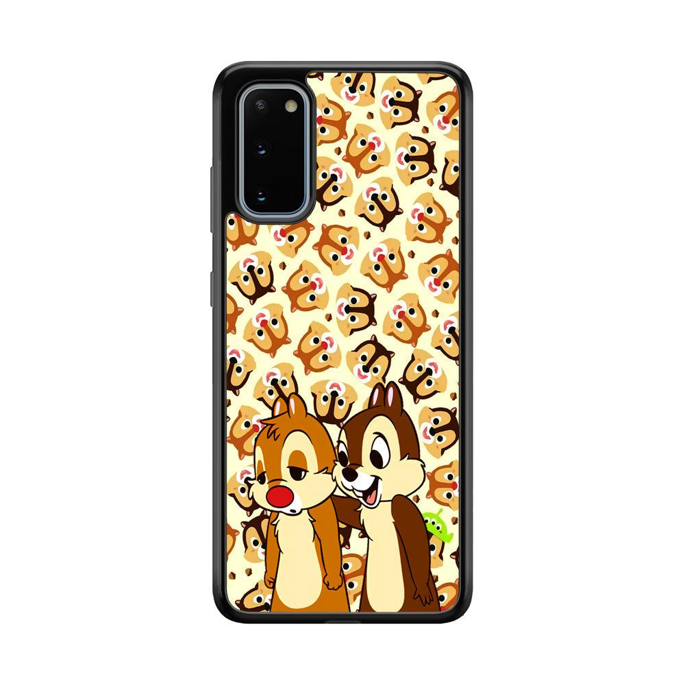 Chip N Dale Just True Friends Samsung Galaxy S20 Case-Rubber Black (2D Case)-Oxvistore
