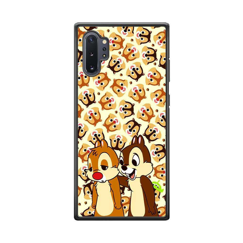 Chip N Dale Just True Friends Samsung Galaxy Note 10 Plus Case-Rubber Black (2D Case)-Oxvistore