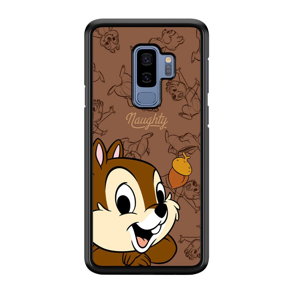 Chip N Dale Naughty Person Samsung Galaxy S9 Plus Case-Rubber Black (2D Case)-Oxvistore