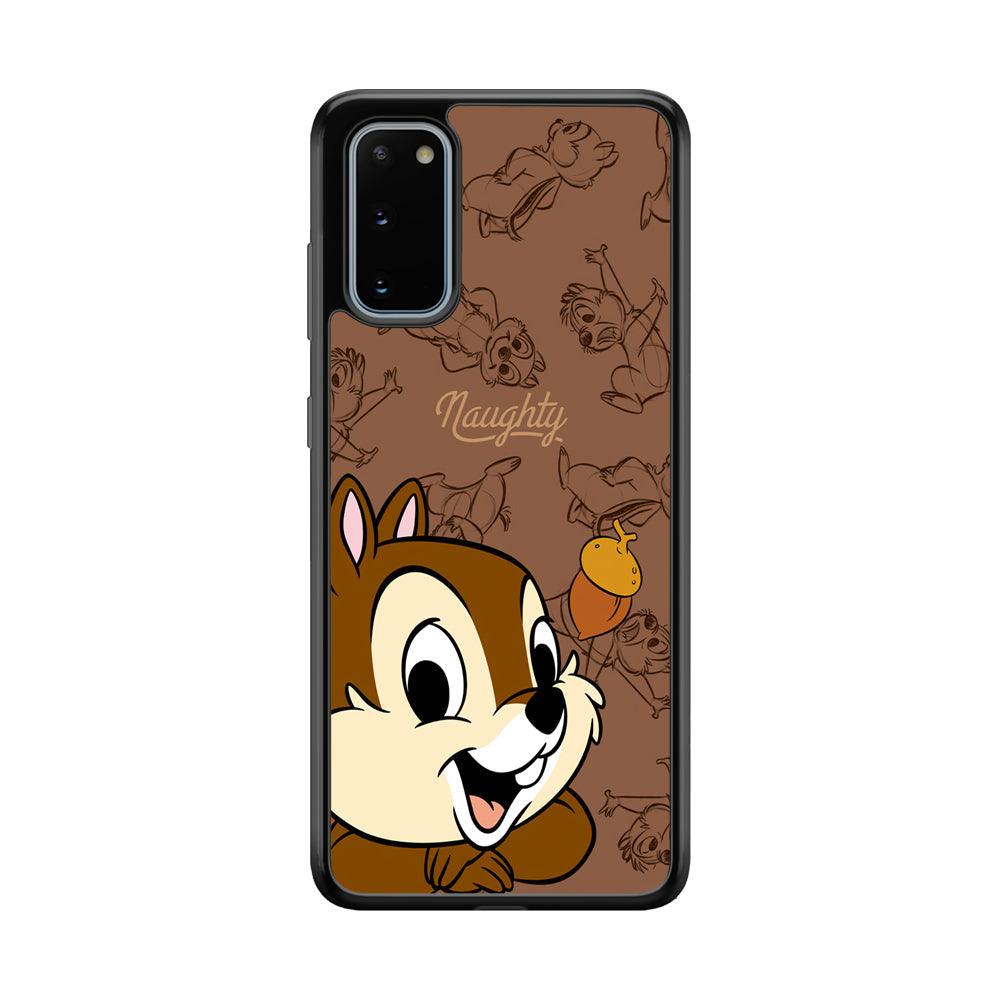 Chip N Dale Naughty Person Samsung Galaxy S20 Case-Rubber Black (2D Case)-Oxvistore