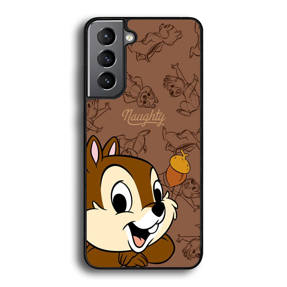 Chip N Dale Naughty Person Samsung Galaxy S24 Case-Rubber Black (2D Case)-Oxvistore