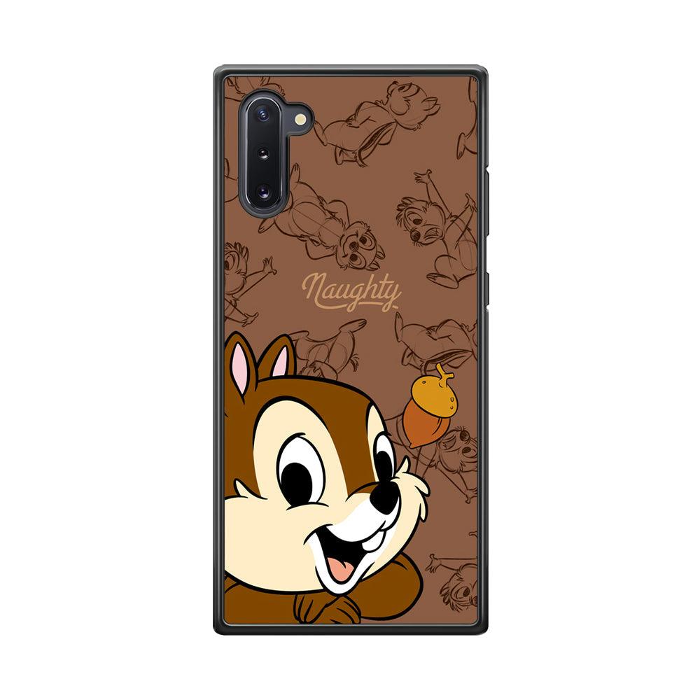 Chip N Dale Naughty Person Samsung Galaxy Note 10 Case-Rubber Black (2D Case)-Oxvistore