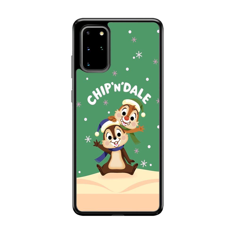 Chip N Dale Snow Night Samsung Galaxy S20 Plus Case-Rubber Black (2D Case)-Oxvistore