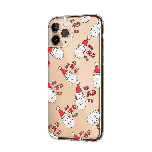 Christmas Smiley Santa Face Clear Soft Case-Oxvistore