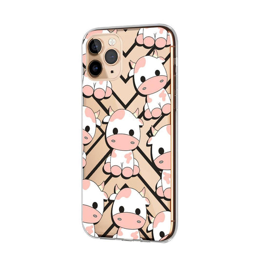 Chubby Little Cow Looking Plainly Clear Soft Case-Oxvistore