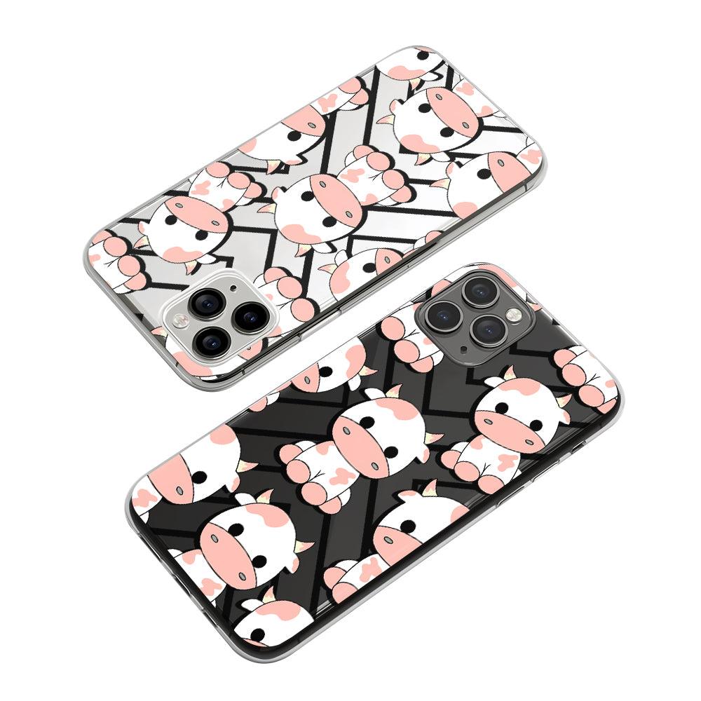 Chubby Little Cow Looking Plainly Clear Soft Case-Oxvistore